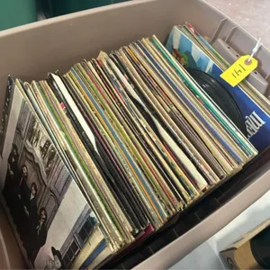 Tote of Misc Records