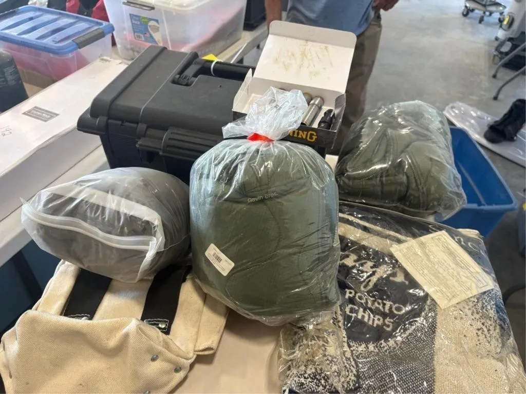 Blanket, Trouser Liner, Empty Case etc