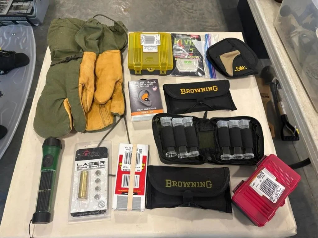 Choke tube holders, Bullet Holders, Mitts etc