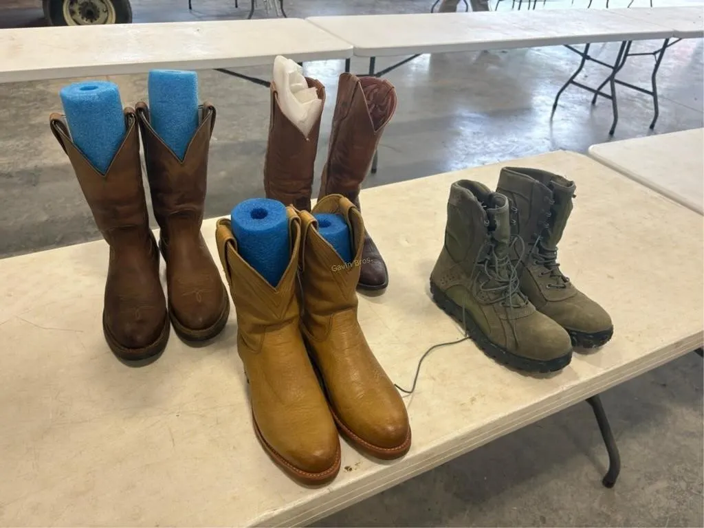 Tote of Cowboy Boots & other
