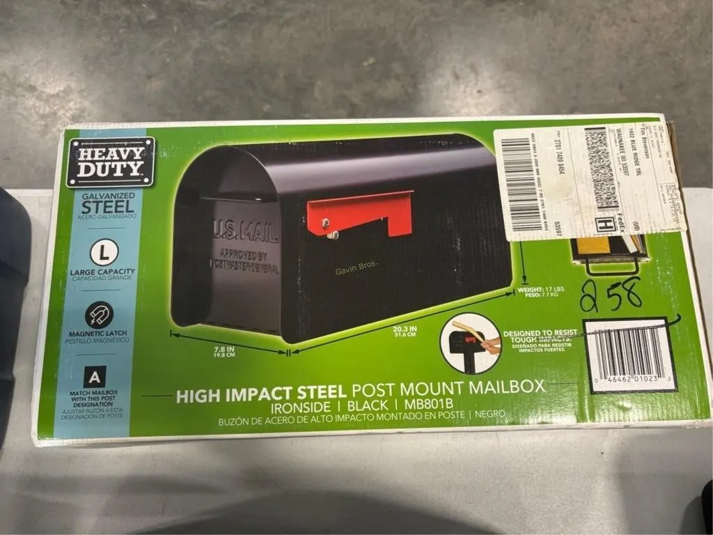 NIB Heavy Duty Mailbox