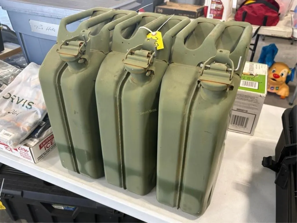 (3) Jerry Cans