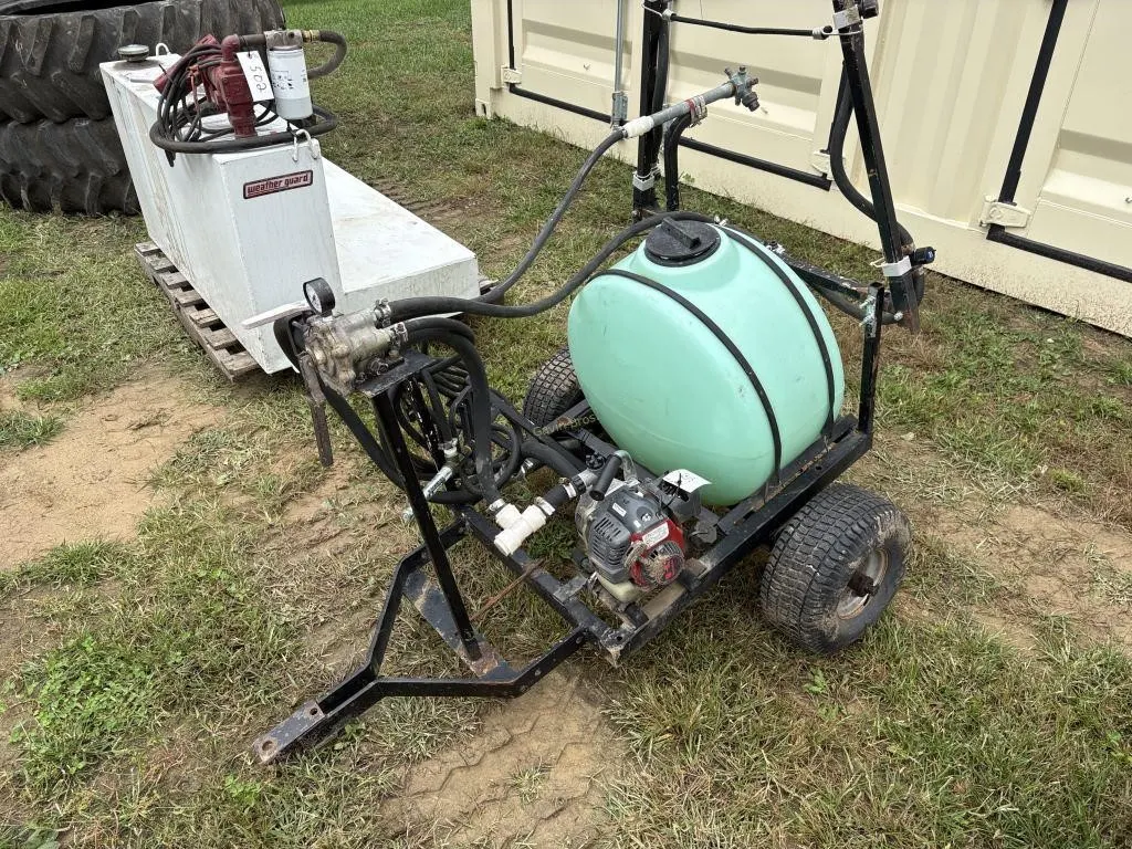 20 gal trailer sprayer w/gas motor