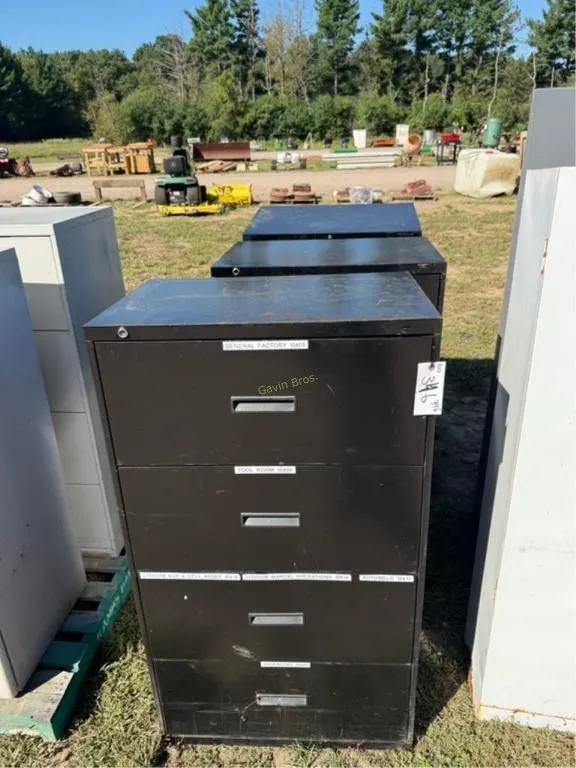 (3) Metal Cabinets