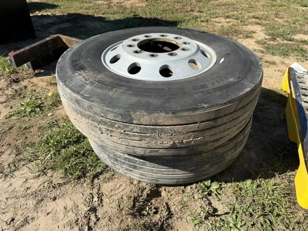 (2) 11R22.5 Tires and Alum Rims