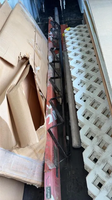 Assortment of drywall trim and stair stringers