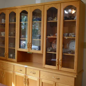 Large China Cabinet, 82" Long x 80" Height