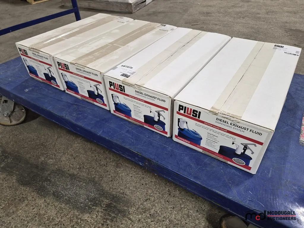 (4) Piusi DEF Piston Hand Pumps
UNRESERVED