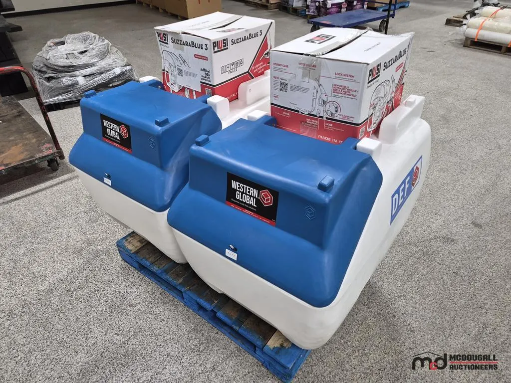 (2) Western Global Diesel Master 400 DEF Tanks w/ Piusi
UNRESERVED