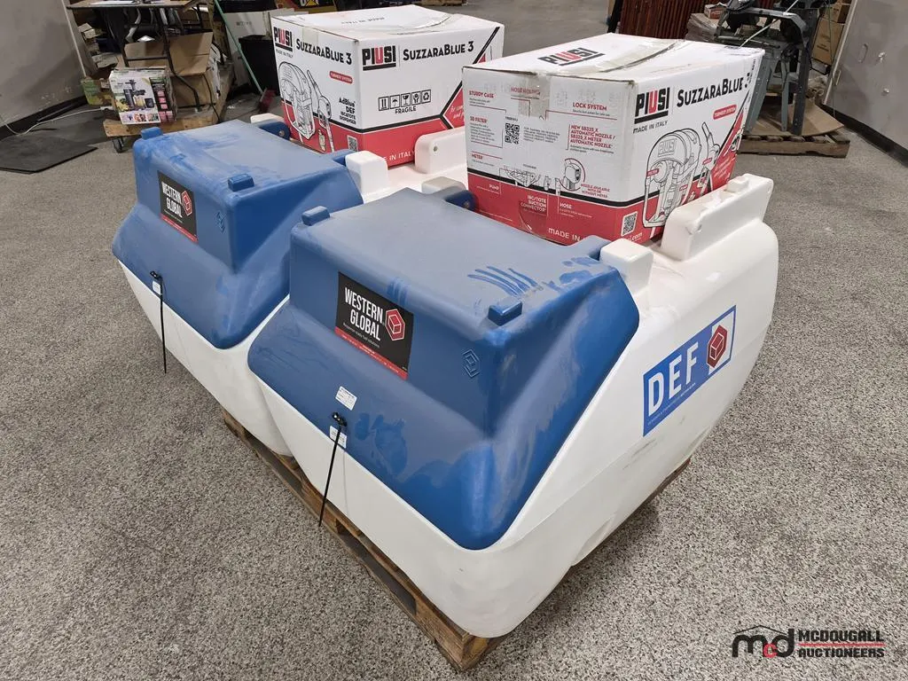 (2) Western Global Diesel Master 400 DEF Tanks w/ Piusi
UNRESERVED