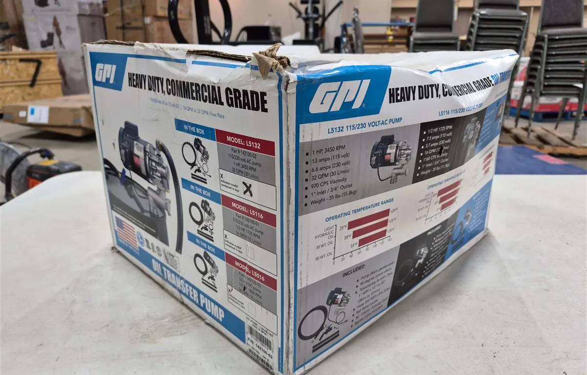 GPI L5132 Heavy Duty Oil Transfer Pump
UNRESERVED