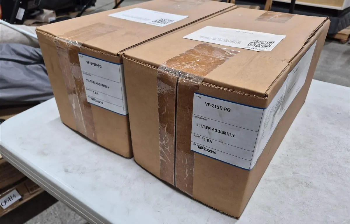 (2) VF-21SB-PG Filter Assemblies
UNRESERVED