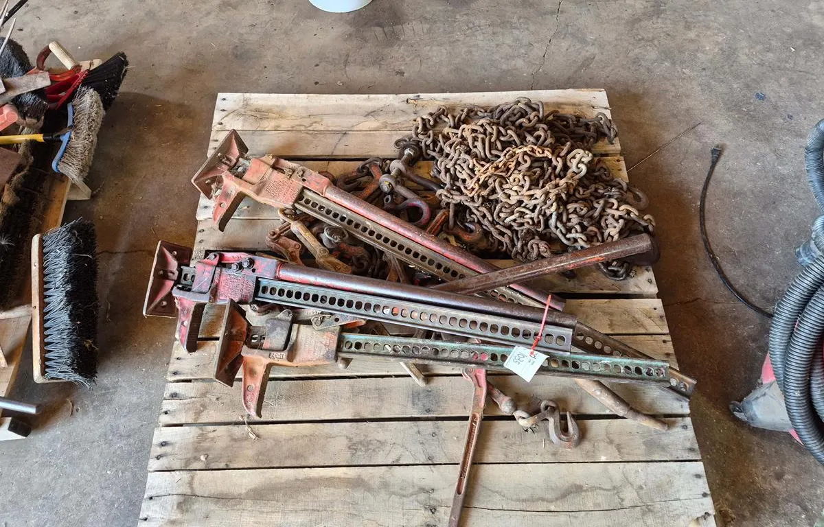 Rigging Chains, Mechanical Jacks & Hooks
UNRESERVED