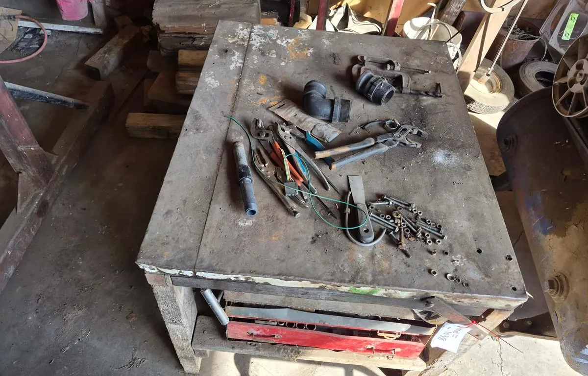 Wooden Workbench with Assorted Shop Tools
UNRESERVED
