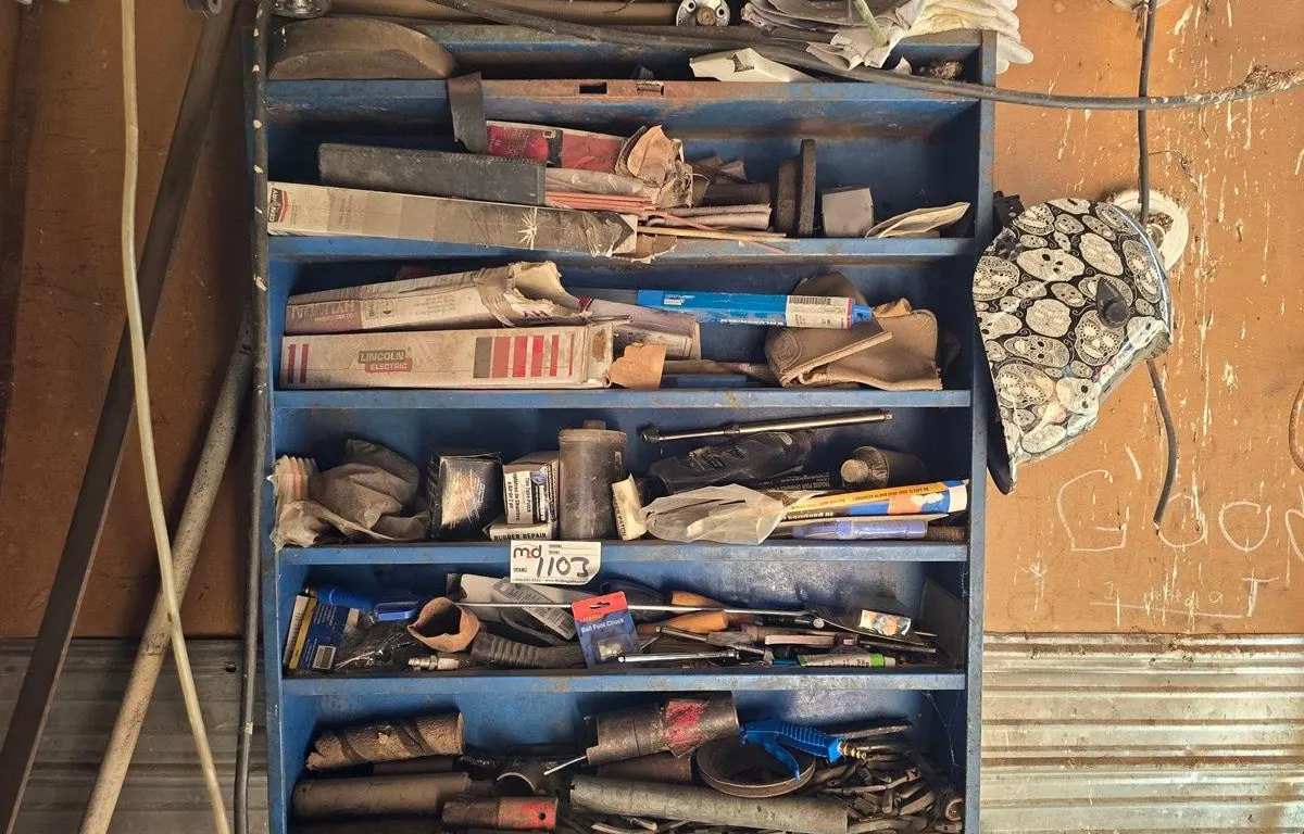 Cabinet w/ Welding Supplies, Helmet and Misc
UNRESERVED
