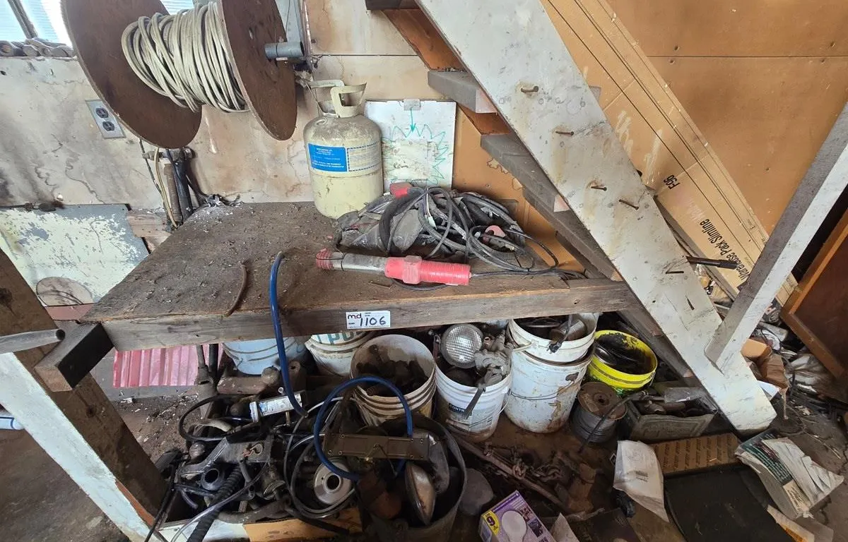 Assorted Shop Tools, Cords and Parts
UNRESERVED