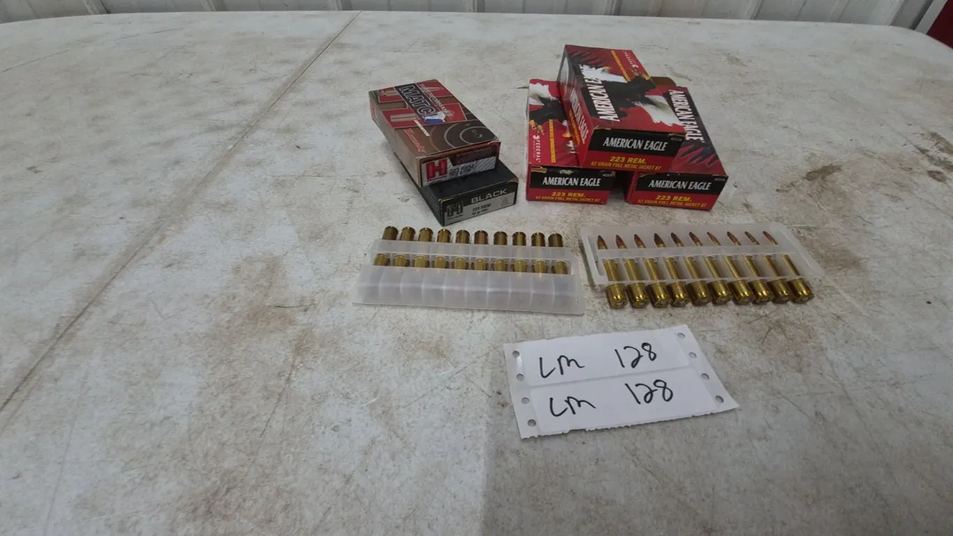 Hornady and American Eagle .223 Rem Ammunition, 100 Rounds