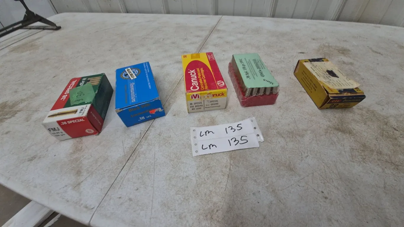 .38 Special Ammunition, 158 Gr. FMJ, 244 Rounds