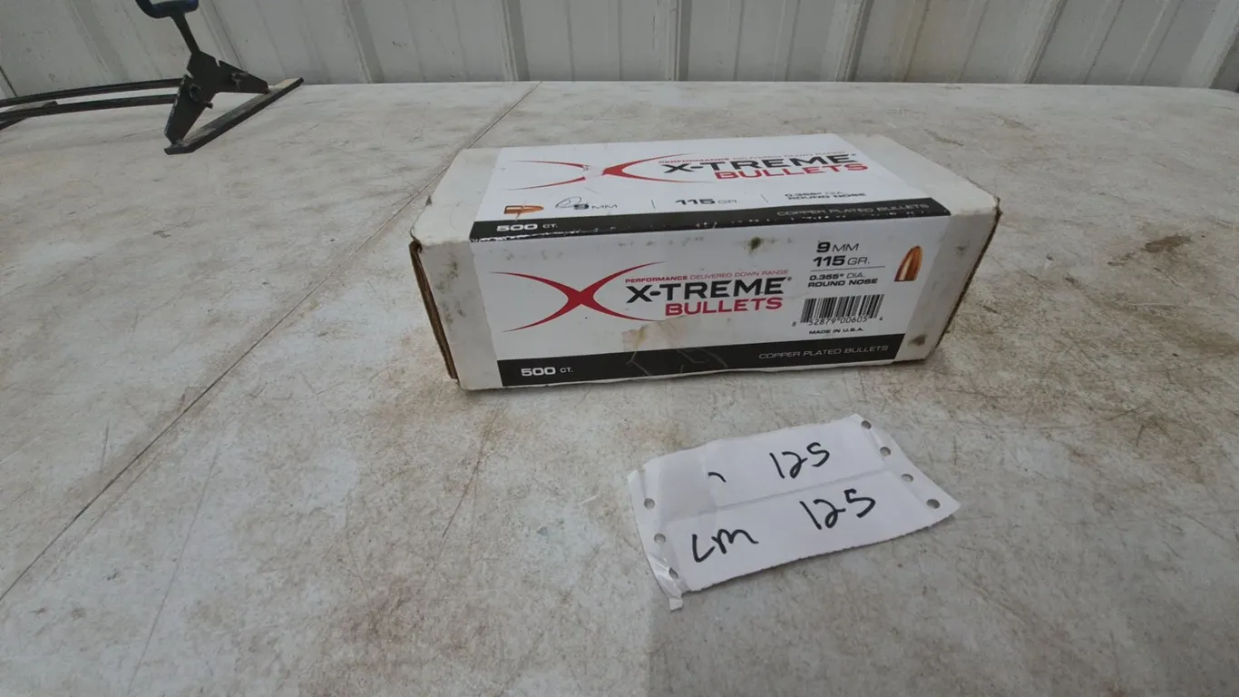 X-Treme 9mm 115 Gr. Copper-Plated Round Nose Bullets, 500 Count