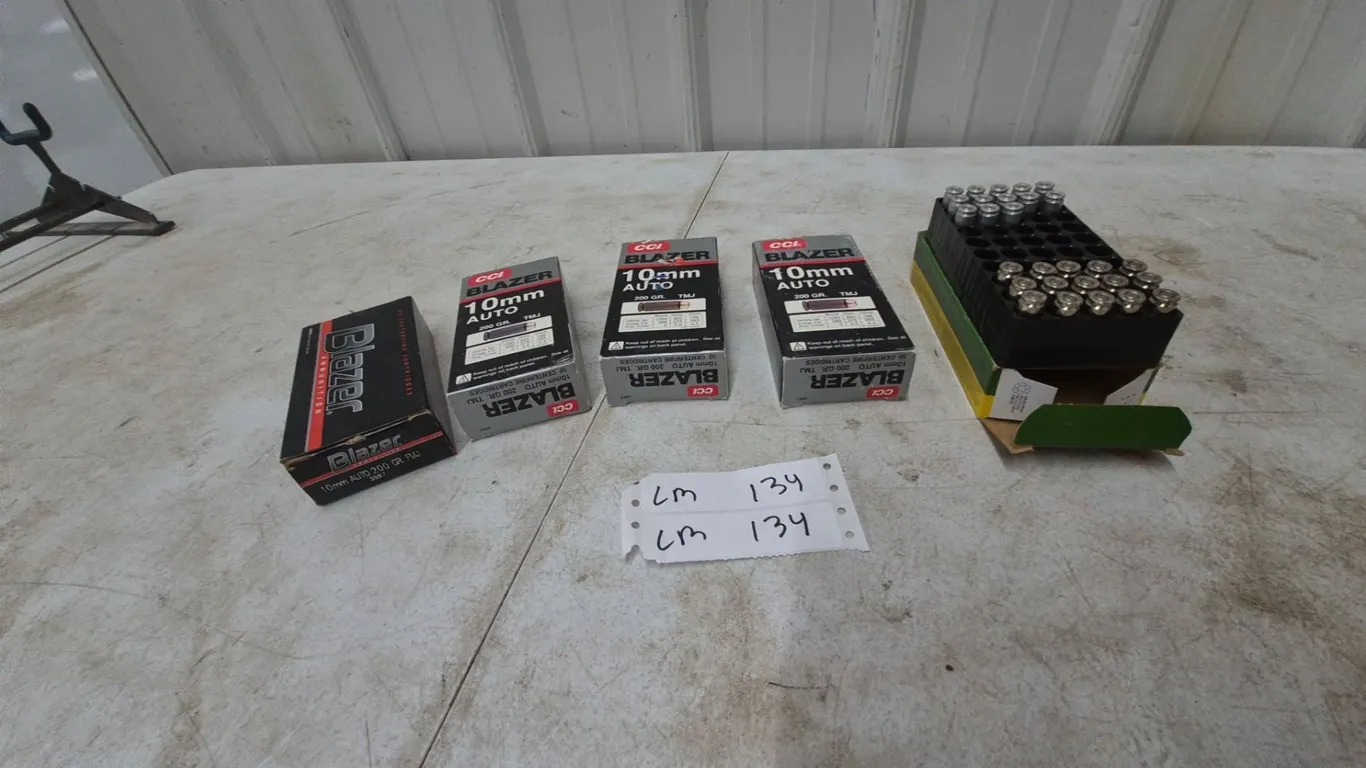CCI Blazer 10mm Auto 200 Gr. TMJ Ammunition, 218 Rounds