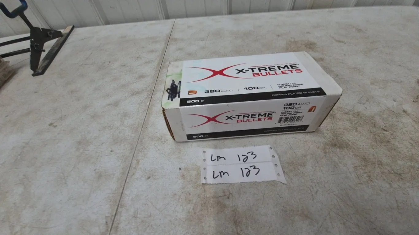X-Treme .380 Auto 100 Gr. Copper-Plated Bullets, 500 Count