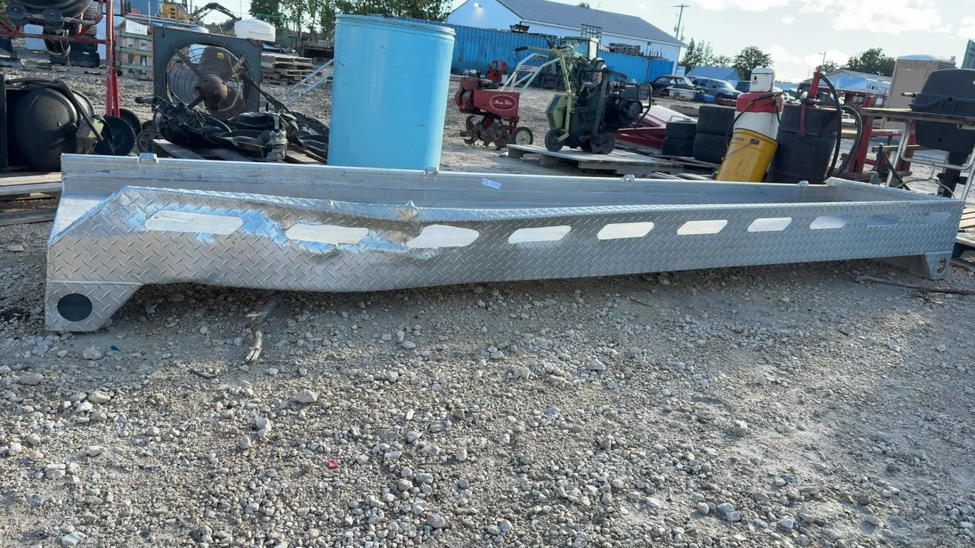 checkerboard Aluminum Hose Bed From Honey Wagon, 142” x 28” - Has Damage
