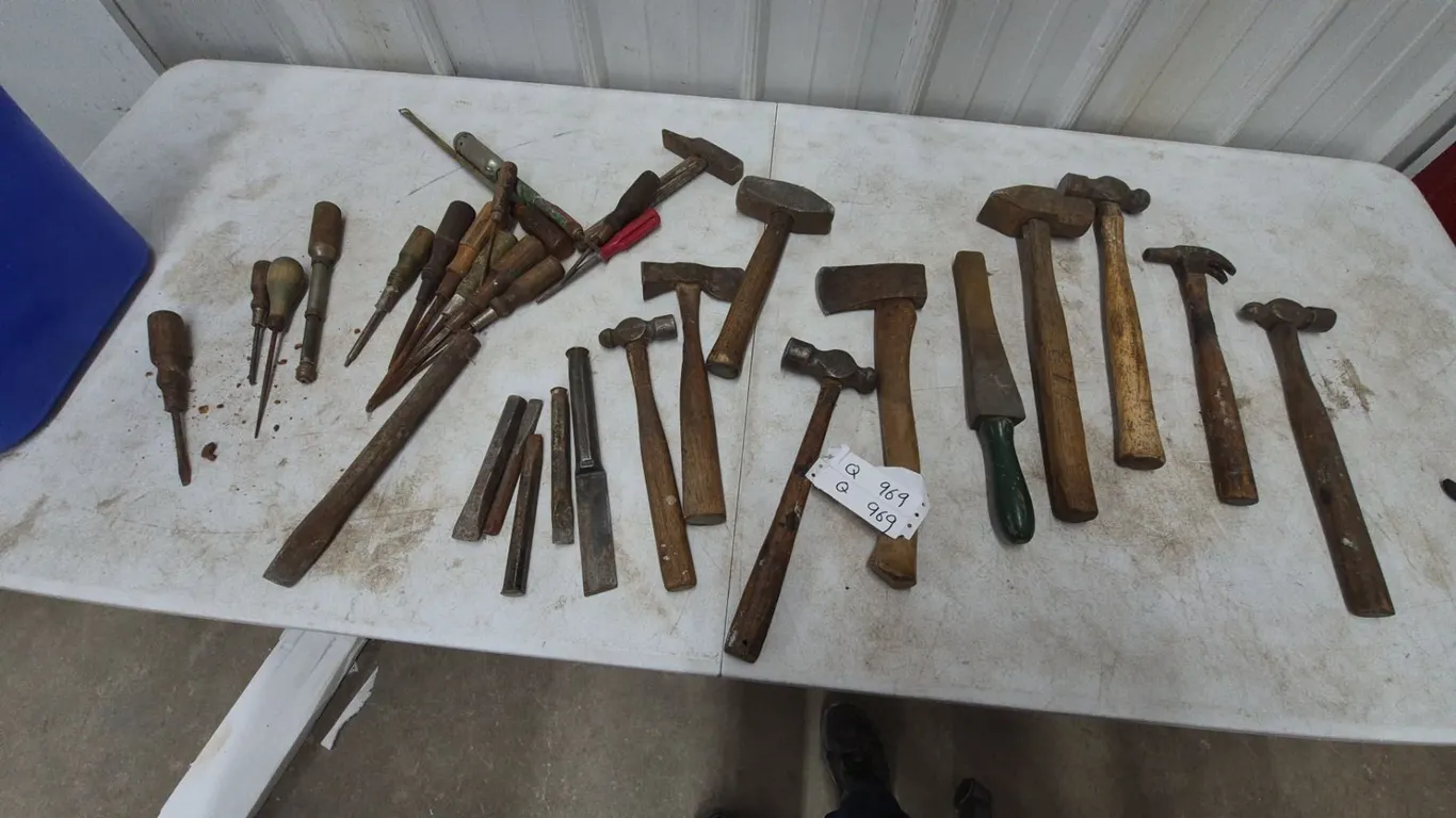 Assorted Hammers, Chisels, Punches, and Screwdrivers