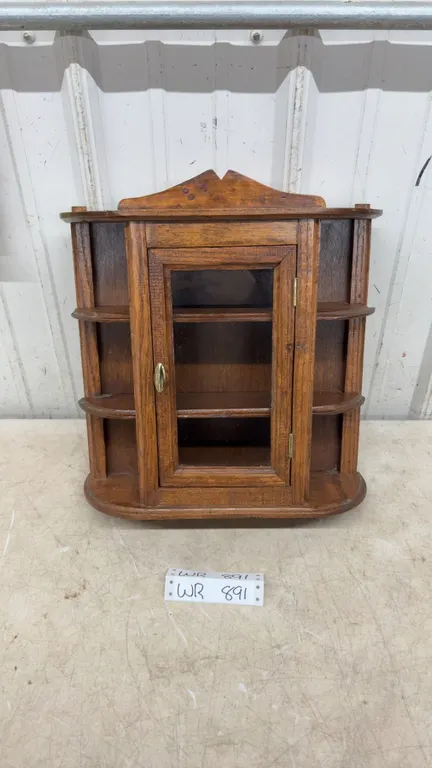 Hand Crafted Oak Wall Cabinet -14” x 13.5”