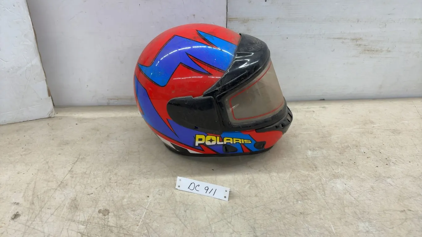 Polaris Bell Indy Kevlar Full-Face Snowmobile Helmet, Red/Blue/Black, Snell 95 DOT Approved