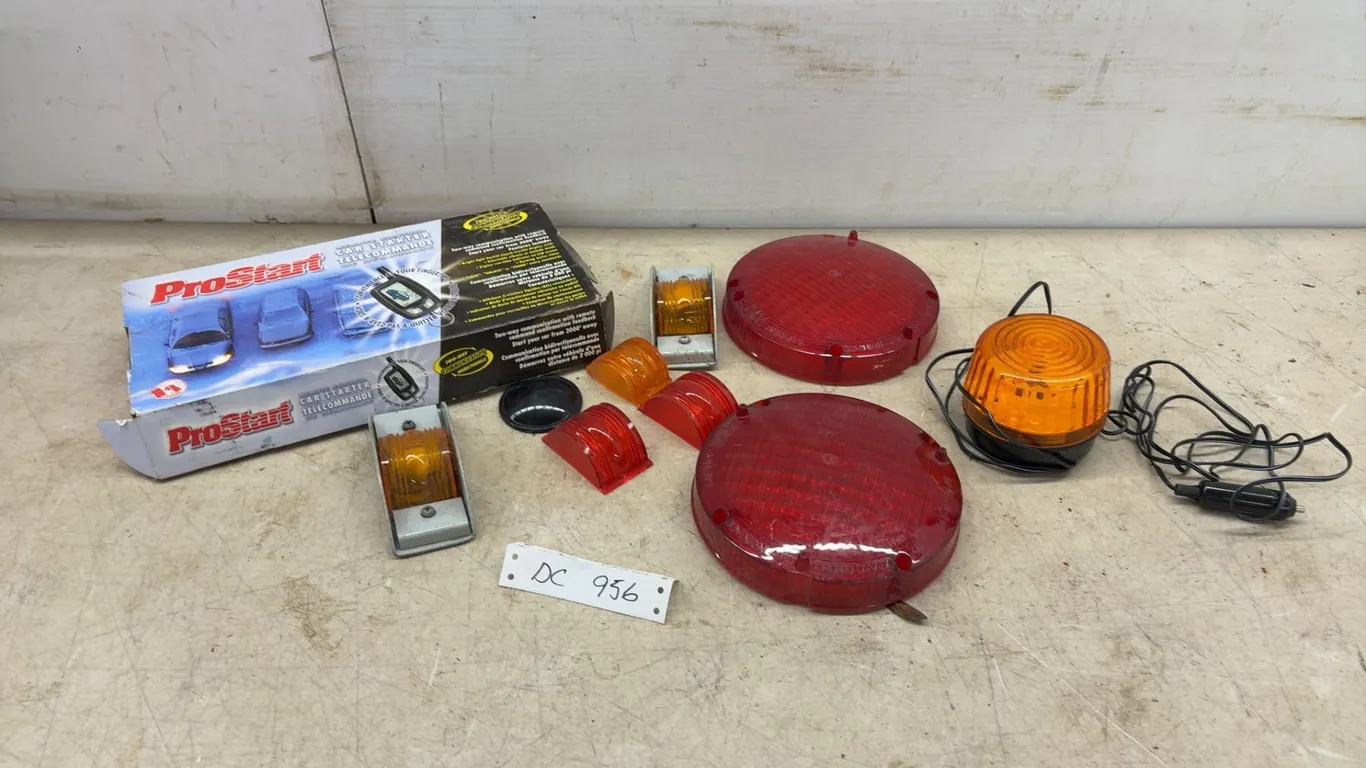 ProStart Two-Way Remote Car Starter, Amber Strobe Light, Taillight Lenses, Marker Lights
