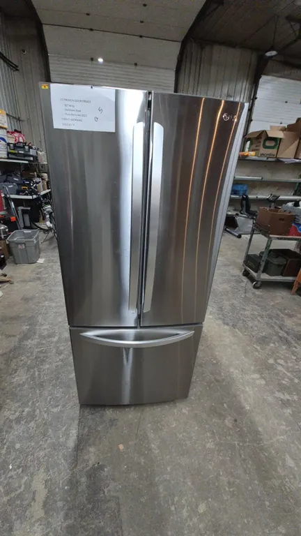 LG French Door Refrigerator, 30” Wide, Stainless Steel, Manufactured 2023