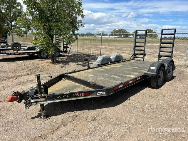 2018 Pratt CP0614 14 ft T/A Equipment Trailer