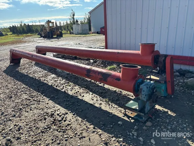 Quantity of (2) 12 in x 22 ft Grain Auger