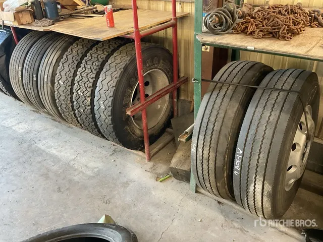 Quantity of (8) 11R22.5 Tires w/ Wheels