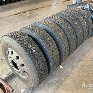 Quantity of (7) 11R22.5 Wheels and Tires