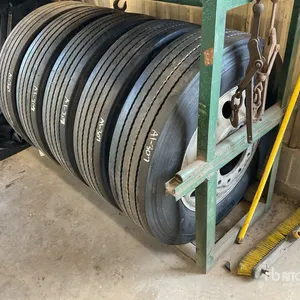 Quantity of (5) Recapped 11R24.5 Wheels and Tires