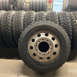 Quantity of (9) Recapped 11R24.5 Wheels and Tires
