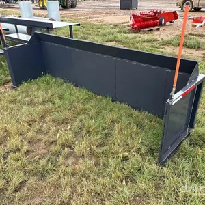 Cranfield Hopper Bottoms 10 ft Snow Pusher - Fits Skid Steer Loader (Unused)