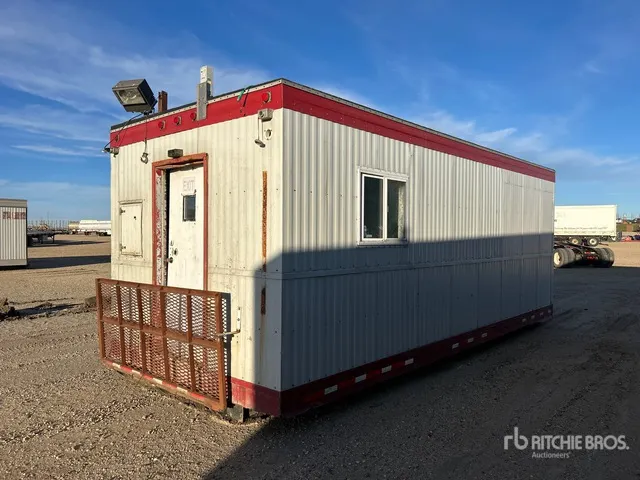 24 ft x 10 ft Skid-Mounted Shack Mobile Office