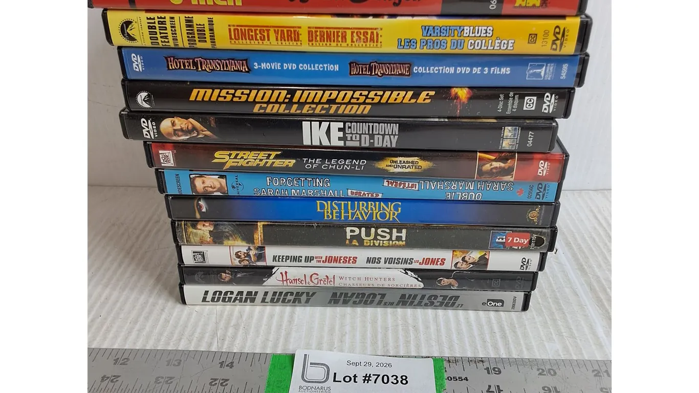 (12) DVD Movies-Street Fighter,Mission Impossible,Hansel&Gretel and more