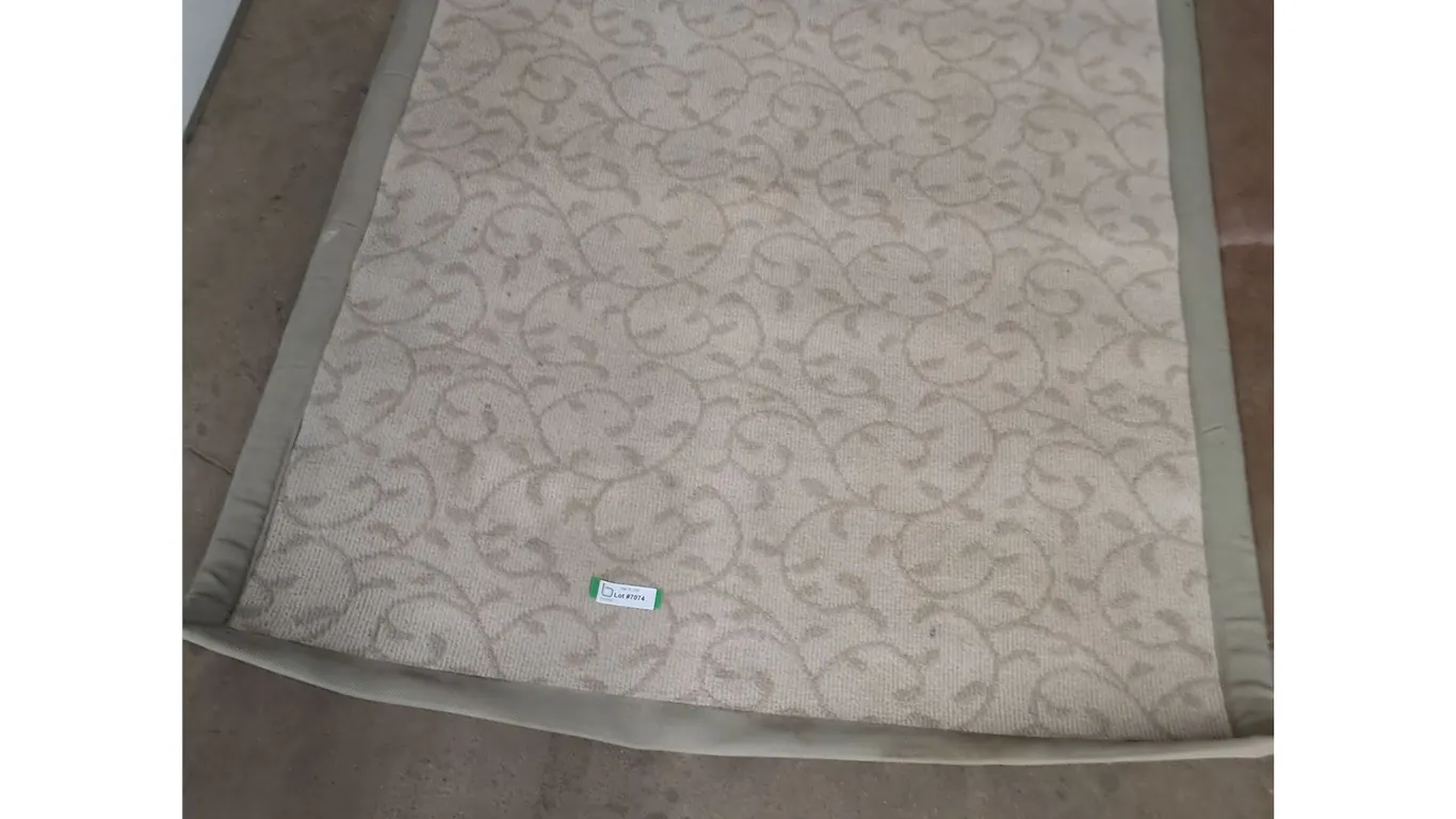 * 63" x 47" Area Rug - Cream/Light Green - Cannot Ship