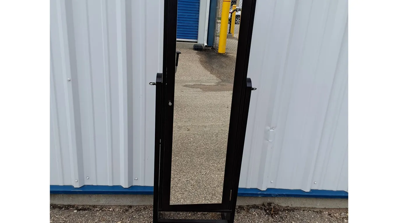 ~Standing Mirror with Jewelry Storage Case 19" x 21" x 60" No Shipping