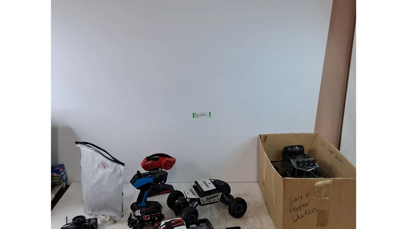 Assorted Remote Control Cars, Controllers, All As-Is