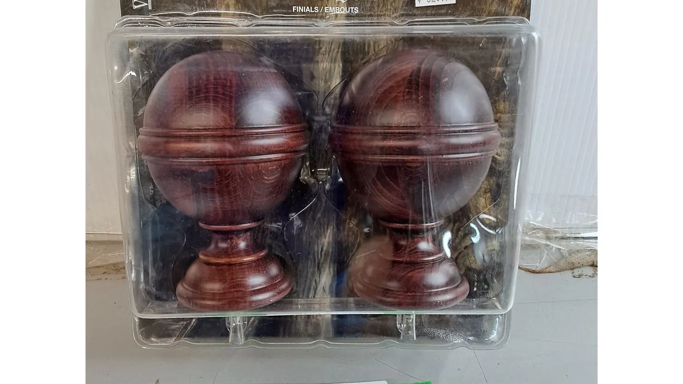 Rosewood Finials- NIB