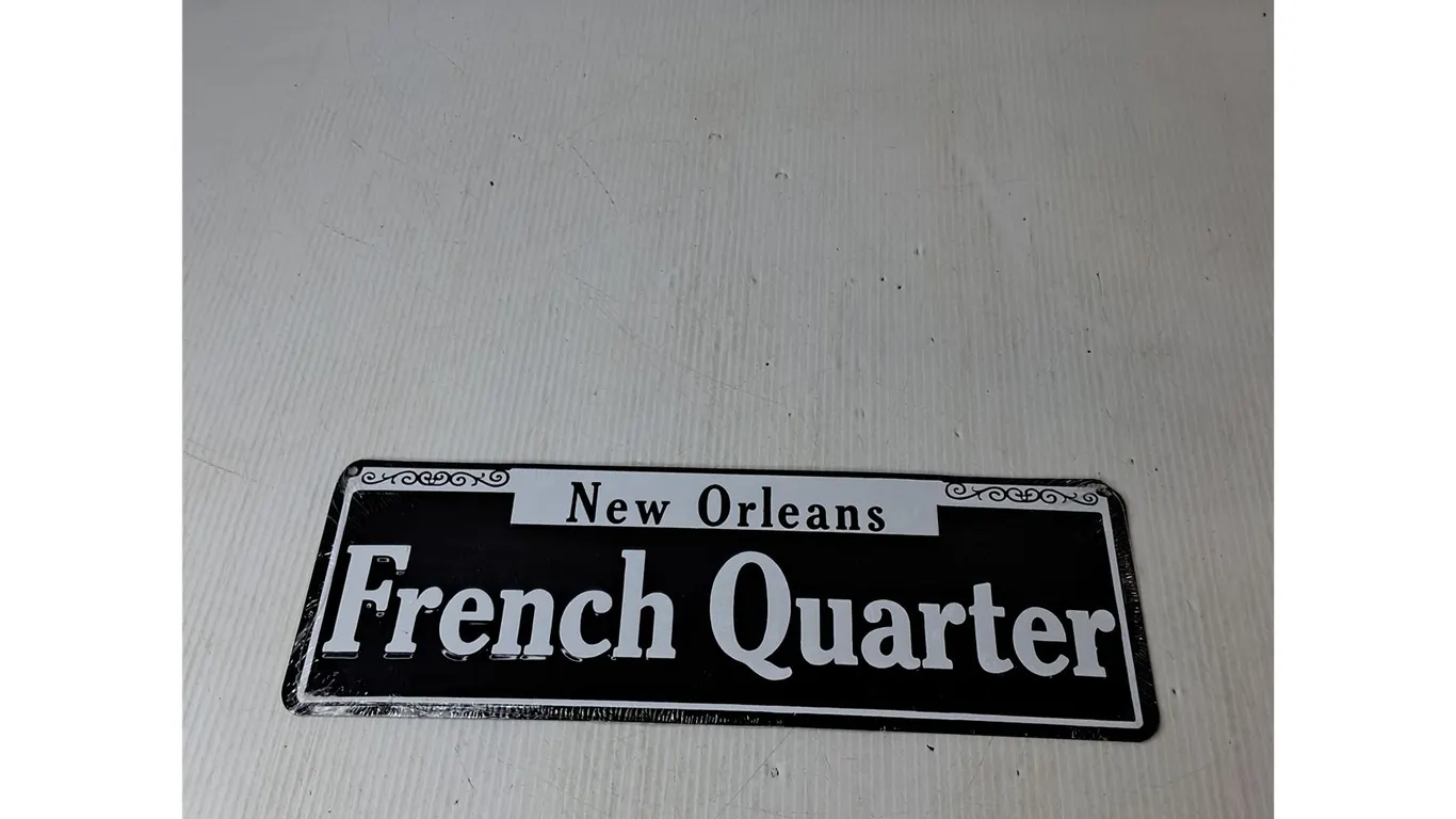 New Orleans French Quarter Novelty Sign 5"x15"