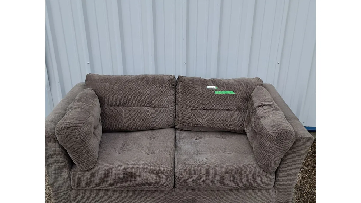 ~Grey Loveseat 70" x 36" x 30" No Shipping