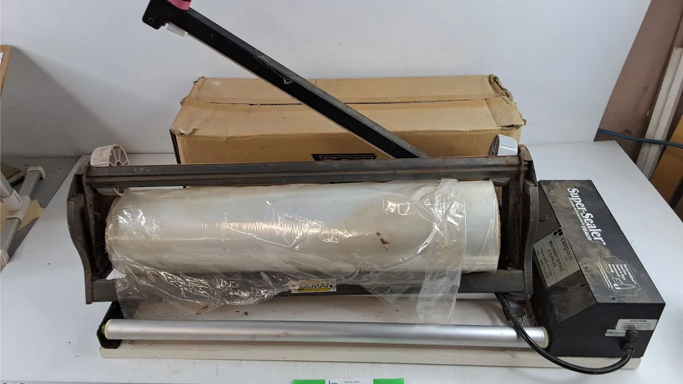 Traco Super Sealer Shrink Wrap System & Wrap Rolls - As Is, PICKUP ONLY