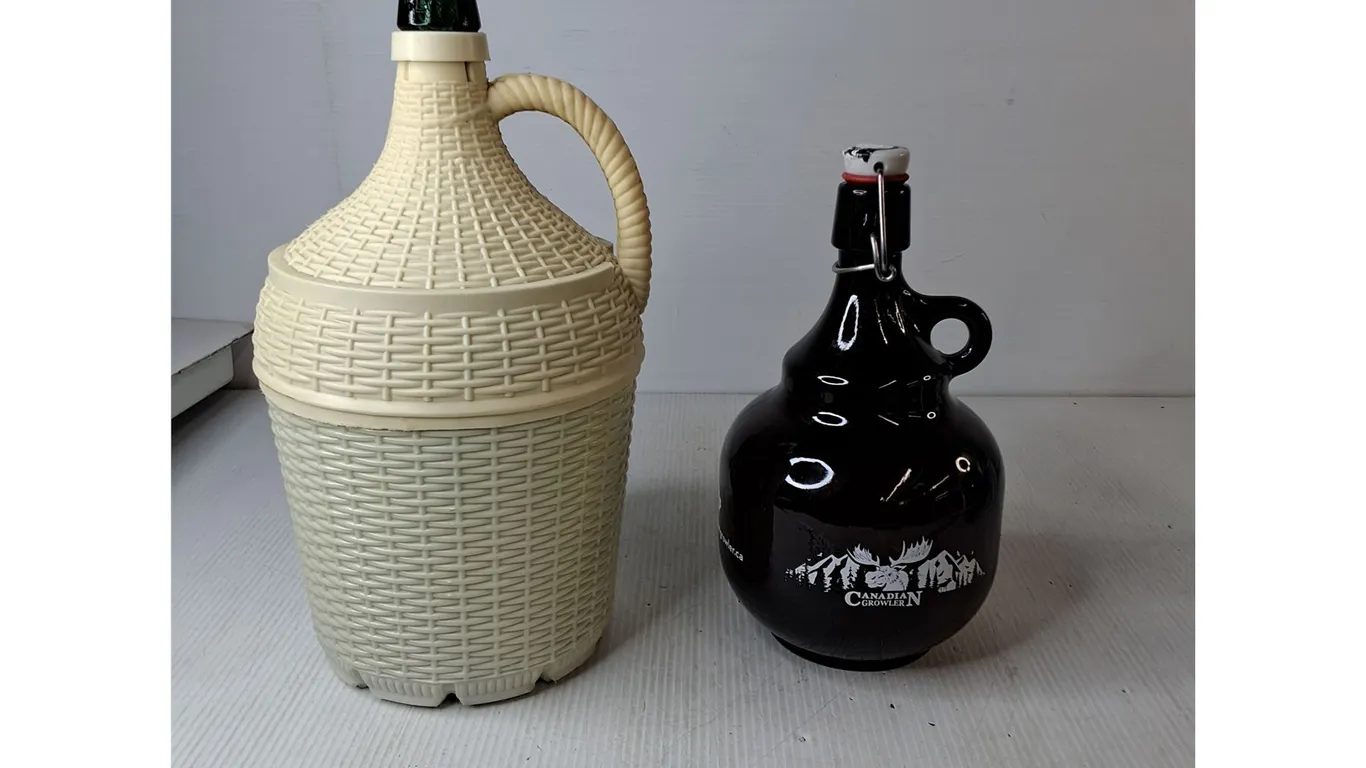 5-Liter Vintage Glass Demijohn, Misc