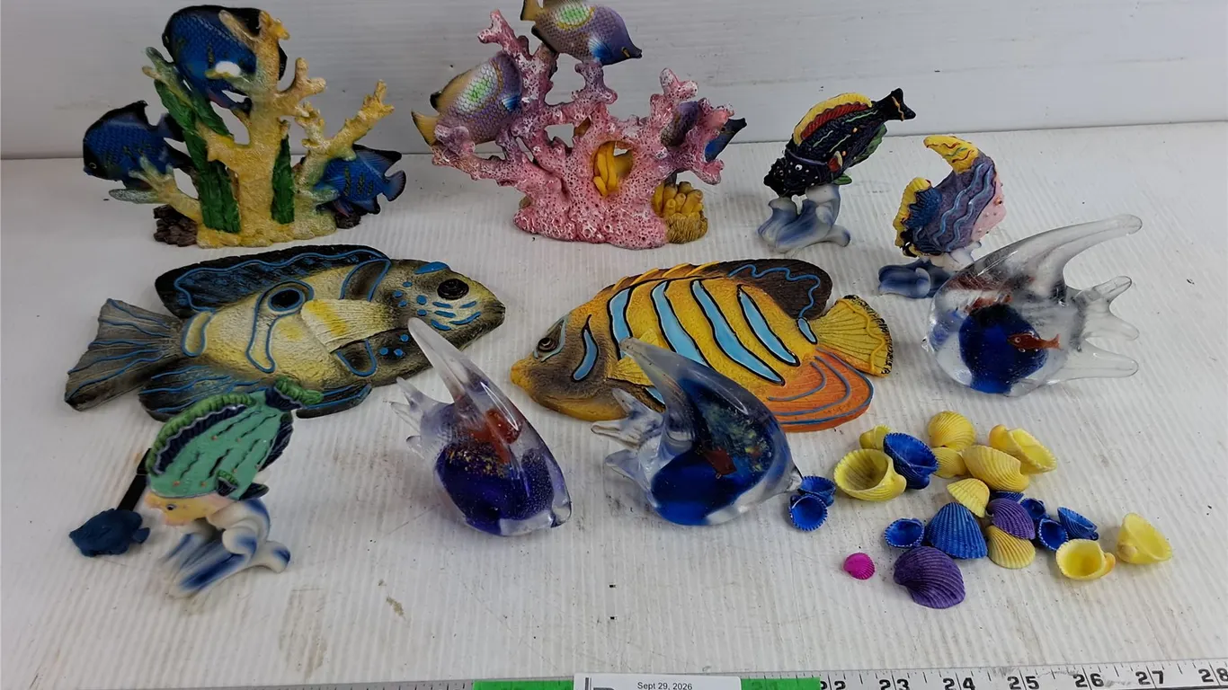 Fish Wall Decor, Aquarium Ornaments, Sea Shells