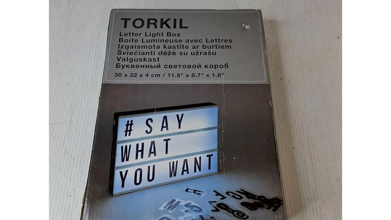 Torkil Letter Light Box ( as is)